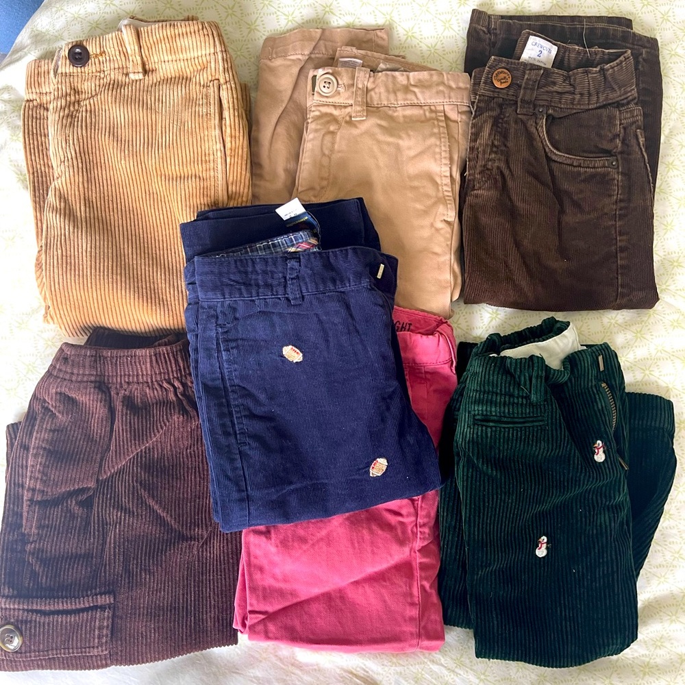 7 pairs Assorted Infant 2 T pants